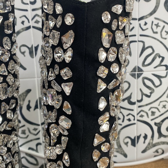 Azalea Wang LeBlanc Stiletto Jeweled Western Bootie - Picture 5 of 17